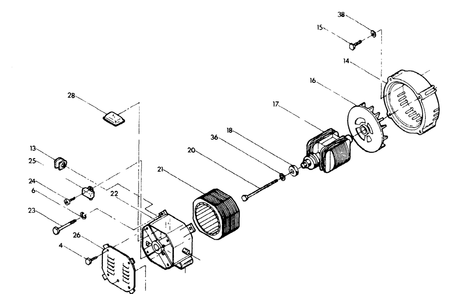 Part Location Diagram of 70423 Generac Rotor Use 80026
